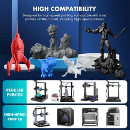 JAYO PLA Meta / ABS / PETG / SILK / PLA Filament 1.75MM 5Rolls 3D Printer 100% No Bubble for FDM DIY Gift Material Fast Shipping