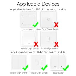 WiFi Smart Light Dimmer Module / Switch Module Smart Life Tuya APP Remote Control Work via Alexa Google Home 1/2 Way 1/2 Gang