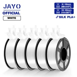 JAYO ABS/PLA META/PETG/SILK/TPU/Wood/ Rainbow/Marble 3D Printer Filament 1.75mm 5 Roll 3D Printing Materials for 3D Printer