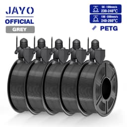 JAYO ABS/PLA META/PETG/SILK/TPU/Wood/ Rainbow/Marble 3D Printer Filament 1.75mm 5 Roll 3D Printing Materials for 3D Printer