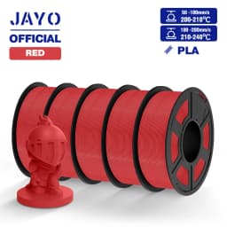JAYO ABS/PLA META/PETG/SILK/TPU/Wood/ Rainbow/Marble 3D Printer Filament 1.75mm 5 Roll 3D Printing Materials for 3D Printer