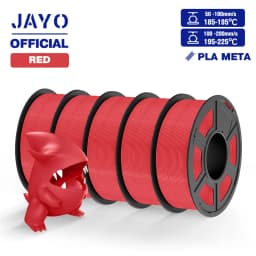 JAYO ABS/PLA META/PETG/SILK/TPU/Wood/ Rainbow/Marble 3D Printer Filament 1.75mm 5 Roll 3D Printing Materials for 3D Printer