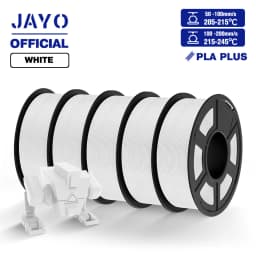 JAYO ABS/PLA META/PETG/SILK/TPU/Wood/ Rainbow/Marble 3D Printer Filament 1.75mm 5 Roll 3D Printing Materials for 3D Printer