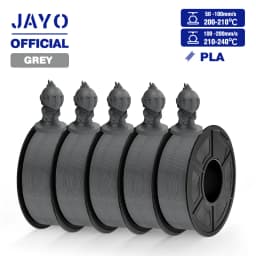 JAYO ABS/PLA META/PETG/SILK/TPU/Wood/ Rainbow/Marble 3D Printer Filament 1.75mm 5 Roll 3D Printing Materials for 3D Printer