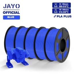 JAYO ABS/PLA META/PETG/SILK/TPU/Wood/ Rainbow/Marble 3D Printer Filament 1.75mm 5 Roll 3D Printing Materials for 3D Printer