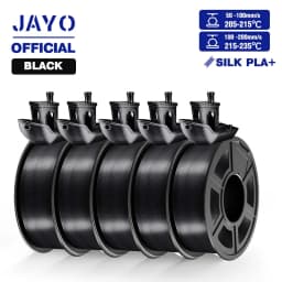 JAYO ABS/PLA META/PETG/SILK/TPU/Wood/ Rainbow/Marble 3D Printer Filament 1.75mm 5 Roll 3D Printing Materials for 3D Printer