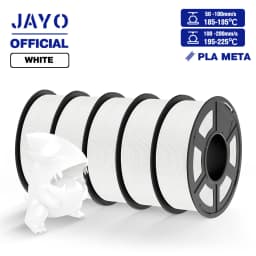 JAYO ABS/PLA META/PETG/SILK/TPU/Wood/ Rainbow/Marble 3D Printer Filament 1.75mm 5 Roll 3D Printing Materials for 3D Printer