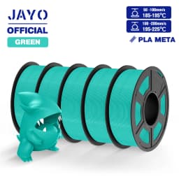 JAYO ABS/PLA META/PETG/SILK/TPU/Wood/ Rainbow/Marble 3D Printer Filament 1.75mm 5 Roll 3D Printing Materials for 3D Printer
