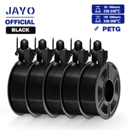 JAYO ABS/PLA META/PETG/SILK/TPU/Wood/ Rainbow/Marble 3D Printer Filament 1.75mm 5 Roll 3D Printing Materials for 3D Printer
