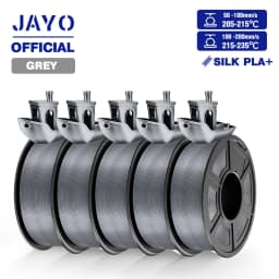 JAYO ABS/PLA META/PETG/SILK/TPU/Wood/ Rainbow/Marble 3D Printer Filament 1.75mm 5 Roll 3D Printing Materials for 3D Printer