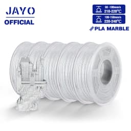 JAYO ABS/PLA META/PETG/SILK/TPU/Wood/ Rainbow/Marble 3D Printer Filament 1.75mm 5 Roll 3D Printing Materials for 3D Printer