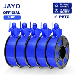 JAYO ABS/PLA META/PETG/SILK/TPU/Wood/ Rainbow/Marble 3D Printer Filament 1.75mm 5 Roll 3D Printing Materials for 3D Printer