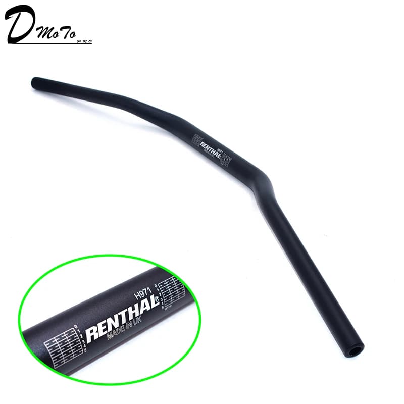 Black Renthal 1 1/8" Bar 28mm Handlebars Handle Bar For Motorcycle Motocross Pit Dirt Bike ATV CRF YZF KLX RMZ EXC