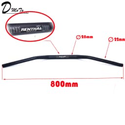 Black Renthal 1 1/8" Bar 28mm Handlebars Handle Bar For Motorcycle Motocross Pit Dirt Bike ATV CRF YZF KLX RMZ EXC
