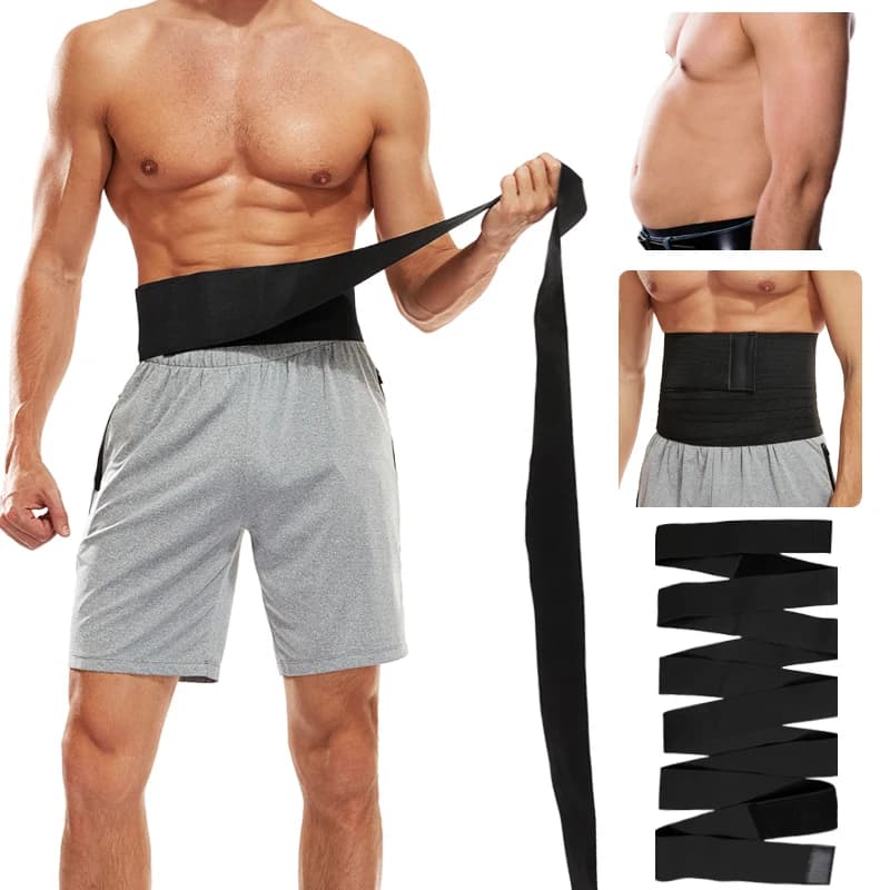 Men Waist Trainer Body Shaper Male Abdomen Reducer Fitness Trimmer Belt Bandage Wrap Band Belly Slimming Shapewear Corset