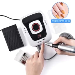 KADS Milling Machine Electric Nail Drill 35000 RPM Apparatus for Manicure Nail Polisher File Manicure Pedicure with Cutter Kit