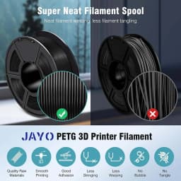 JAYO PLA/PETG/SILK/TPU/ABS 3D Printer Filament 1.75mm 2 Rolls 3D Printing Materials for 3D Printer Free Shippment