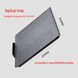 LP2 LP3 LP7 LP8 Steel Within 17' Universal Notebook Bracket Laptop Tray Fits VESA 100X100 Laptop Support Holder Black