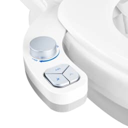 SAMODRA Black Button Bidet - Non-Electric Self Cleaning Bidet Water Sprayer Toilet Seat