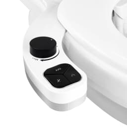 SAMODRA Black Button Bidet - Non-Electric Self Cleaning Bidet Water Sprayer Toilet Seat