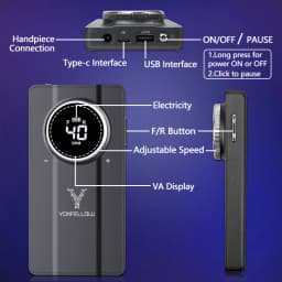 40000RPM Rechargeable Electric Nail Drill Machine Brushless Motor With Memory Function For Nail Art Equipment Manicure Pedicure
