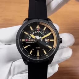 CURREN Fashion Men Watch Top Brand Luxury Waterproof Sport Mens Watches Silicone Automatic Date Military Wristwatch