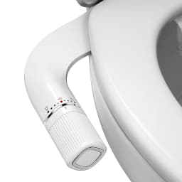 SAMODRA Bidet Non-Electric Toilet Attachment Dual Nozzle Bidet Adjustable Water Pressure With Brass Inlet