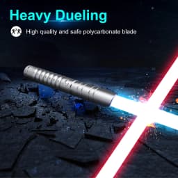 TXQSABER Lightsaber RGB Neo Pixel Smooth Swing Heavy Dueling Metal Hilt Type C Blaster Ghost Yoda Jedi Cosplay Toys Light Sword