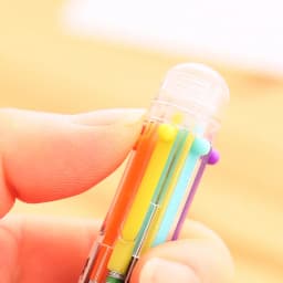 Jonvon Satone 20pcs Ball Point Pen Marker Korea Creative Stationery Pen 6 Color In 1 Ballpoint Pen Color School Supplies For Kid