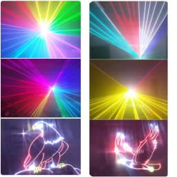 5W RGB 30kpps 40Kpps 50kpps Galvo Laser Party Light For Professional Stage Lighting Effect Show