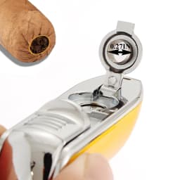Lighter Metal 3 Jet Butane Gas Torch Smoking Lighter W/ Cigar Punch Stripe Sharp Cigar Lighter