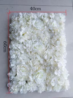 1pcs Artificial Flower Wall Wedding Background Decoration Lawn Pillar Road Lead Flower Arch Silk Rose Hydrangea White Flower