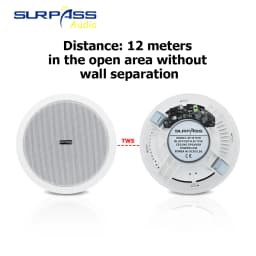 Built-in Class-D Amplifier Full Range Bluetooth-compatible Ceiling Speaker Horn For Home Theater Background Music Good Quality