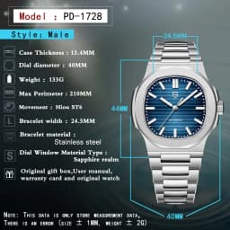 PAGANI DESIGN Automatic Watch For Men Mechanical Watches Men Top Luxury Sports Waterproof Sapphire Stainless Steel Reloj Hombre