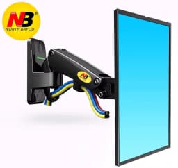 NB F120 17-27' Aluminum GS Gas Spring 360 Rotate Full Motion TV Wall Mount Bracket LCD Monitor Wall Mount Stand Screen Holder