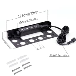 8 Pack Low Voltage LED Step Lights Outdoor Hardscape Lighting DC12V IP67 Waterproof Retaining Wall Paver Lamps