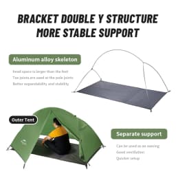 Naturehike Cycling Tent 1 Person Ultralight Outdoor 3 Season Waterproof 20D Nylon Tent Camping Hiking Backpacking Portable Tent