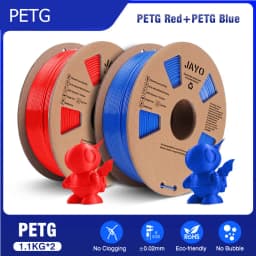 JAYO 3D Printer Filament PETG/PLA+/SILK/PLA/Marble/WoodTPU/ABS 2Roll 1.75mm Filament Environmental Material For 3D Pen & Printer