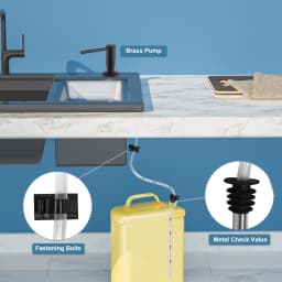 Samodra liquid Soap Dispenser With Extension Tube Kit Brass Pump Head For Kitchen Sink Bathroom accessories 4 color dispenser So