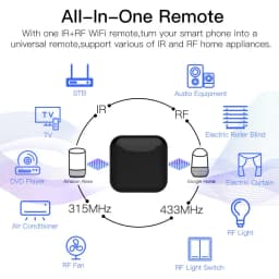 MOES New WiFi RF IR Universal Remote Controller RF Appliances Appliances Tuya Smart Life App Voice Control via Alexa Google Home