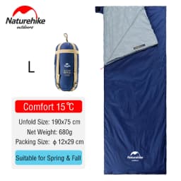 Naturehike Sleeping Bag Lightweight Mini LW180 Waterproof Cotton Sleeping Bag Nature hike Tourist Camping Sleeping Bag