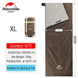 Naturehike Sleeping Bag Lightweight Mini LW180 Waterproof Cotton Sleeping Bag Nature hike Tourist Camping Sleeping Bag