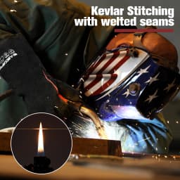 ARCCAPTAIN 16inch Welding Gloves Multifunctional Works Gloves Heat Resistant Mig/Stick/Tig Welder Welding Supplies Gloves