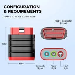 THINKCAR THINKDIAG Mini Car Diagnostic Tool OBD2 Bluetooth Scanner Tools All Cars Full System Diagnose Lifetime Free Code Reader
