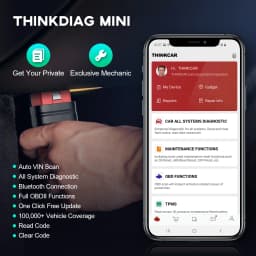 THINKCAR THINKDIAG Mini Car Diagnostic Tool OBD2 Bluetooth Scanner Tools All Cars Full System Diagnose Lifetime Free Code Reader