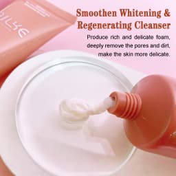 AILKE Natural Rose Facial Cleanser, Brightening, Reduce Dark Spots, Acne, Moisturizing, Clean Pores, Oil Control, 120ml/4.23 oz
