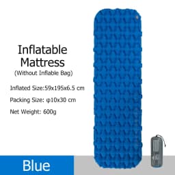 Naturehike Inflatable Mattress Air Mattress Ultralight Outdoor Sleeping Pad Folding Bed Sleeping Mat Hiking Camping Mattress