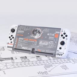 GeekShare Go To the Moon Protect Shell Compatible for Regular Switch / Switch OLED Transparent Hard Case Cover