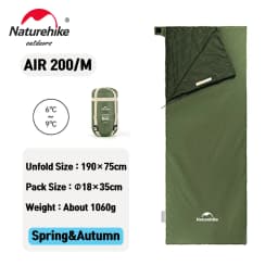 Naturehike Envelope-style Sleeping Bag LW180 Ultralight Cotton Splicing Double Sleeping Bags For Outdoor Camping Hiking Tourism