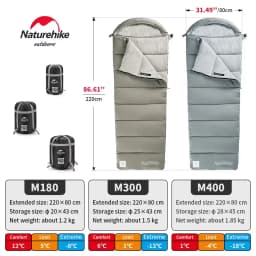 Naturehike Sleeping Bag Lightweight Waterproof Sleeping Bag Outdoor Camping Sleeping Bag Ultralight Winter Sleeping Bag